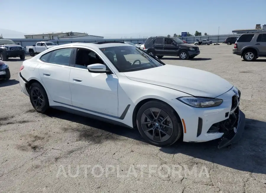 BMW I4 EDRIVE 2022 vin WBY73AW09NFM42460 from auto auction Copart