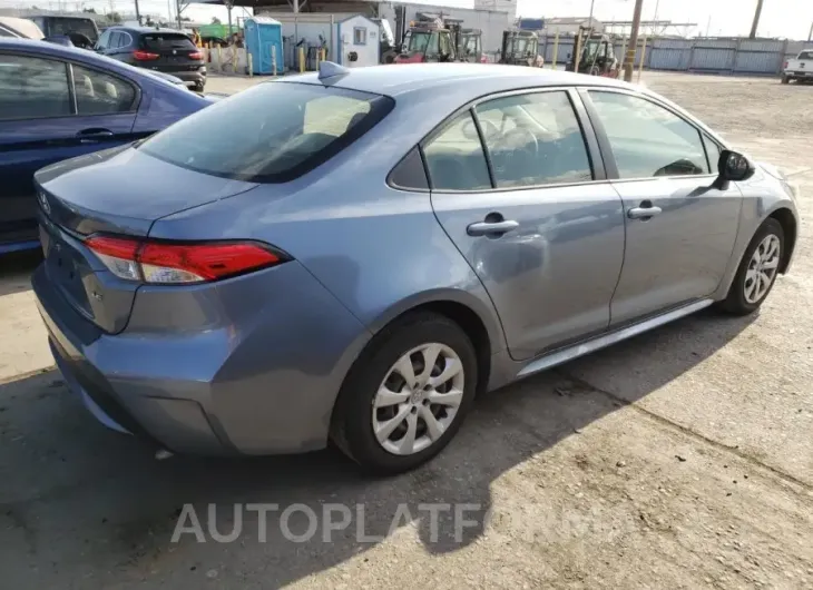 TOYOTA COROLLA LE 2022 vin JTDEPMAE2N3010764 from auto auction Copart