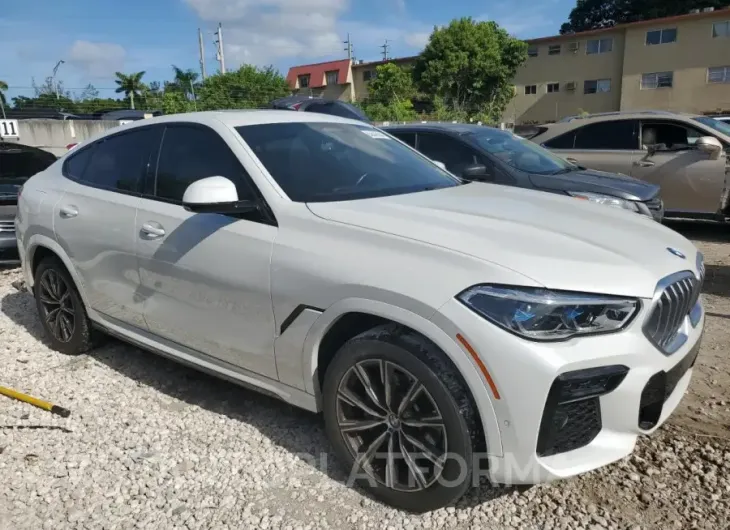 BMW X6 XDRIVE4 2022 vin 5UXCY6C02N9J12482 from auto auction Copart