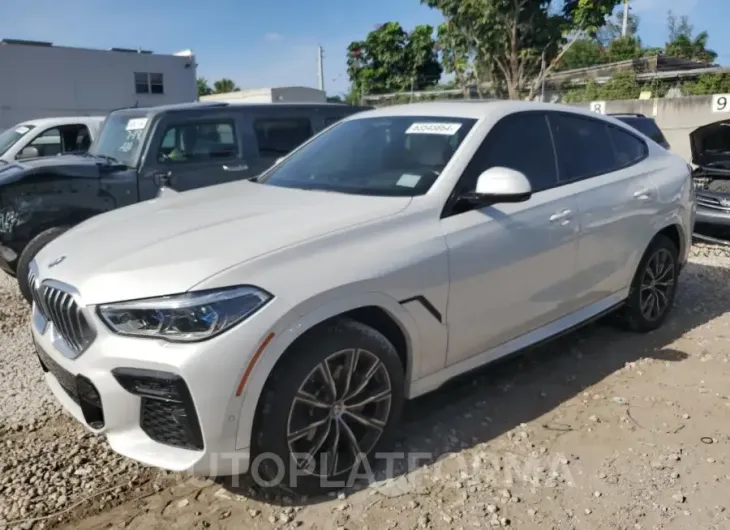 BMW X6 XDRIVE4 2022 vin 5UXCY6C02N9J12482 from auto auction Copart