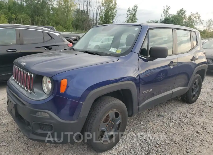 JEEP RENEGADE S 2016 vin ZACCJBAW1GPC82808 from auto auction Copart