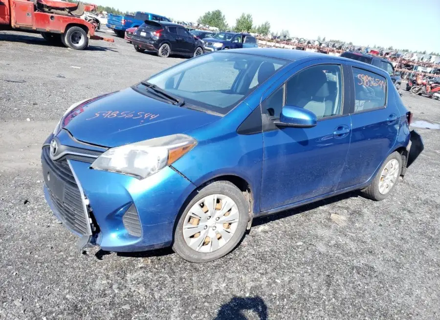 TOYOTA YARIS 2015 vin VNKKTUD31FA040206 from auto auction Copart