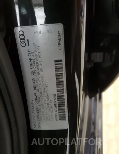 AUDI A6 PREMIUM 2015 vin WAUGFAFC9FN005159 from auto auction Copart