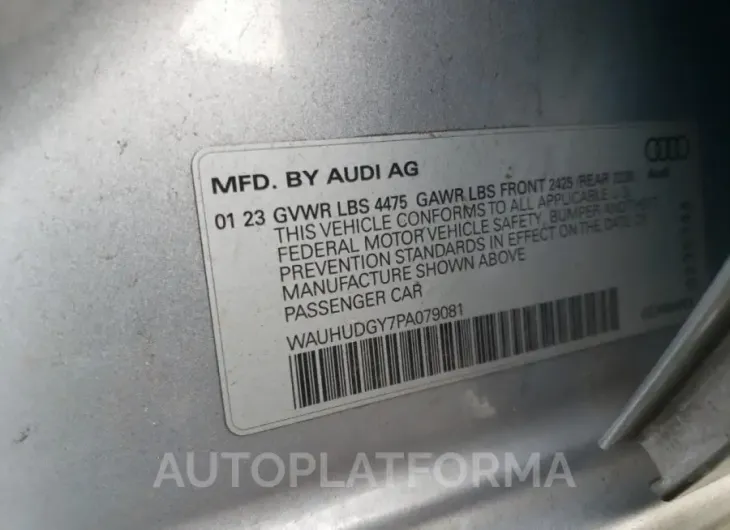 AUDI A3 PREMIUM 2019 vin WAUHUDGY7PA079081 from auto auction Copart