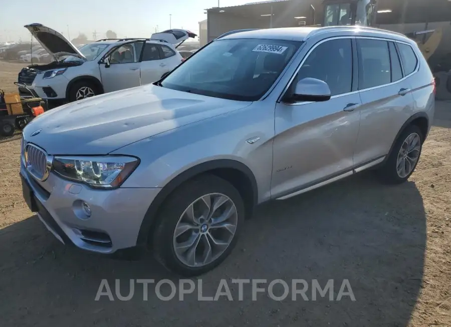 BMW X3 XDRIVE2 2016 vin 5UXWX9C53G0D68640 from auto auction Copart