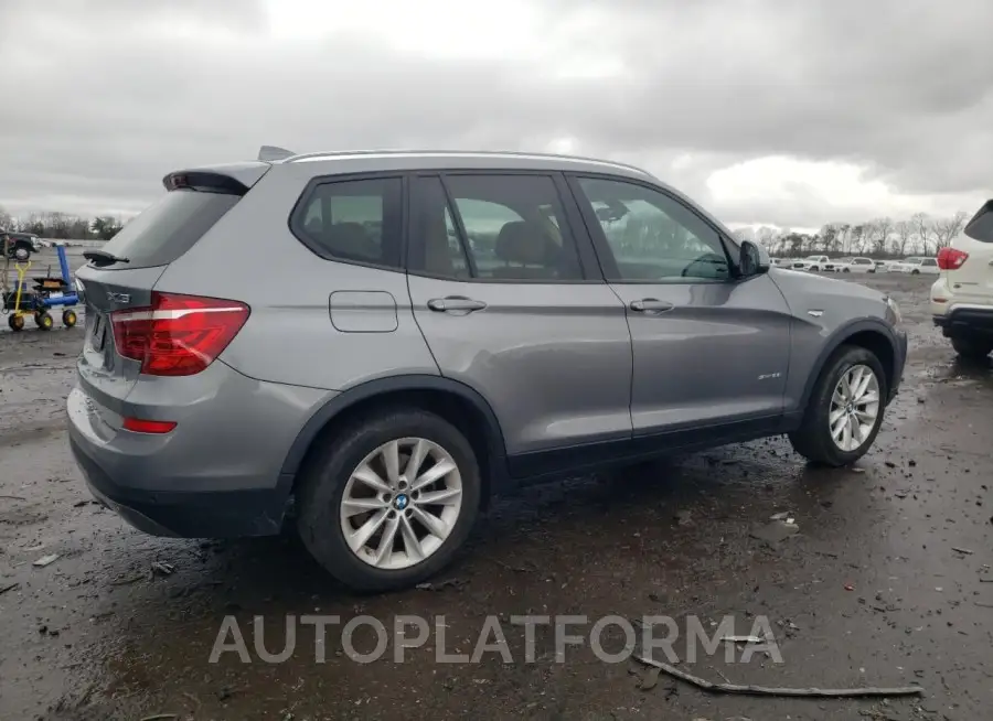 BMW X3 SDRIVE2 2016 vin 5UXWZ7C55G0R32431 from auto auction Copart