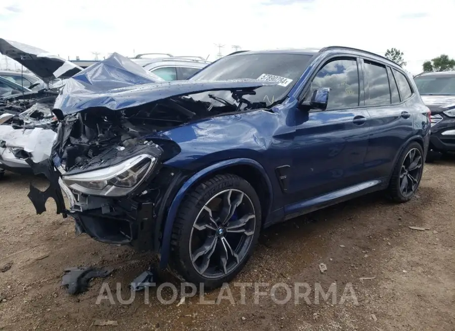 BMW X3 M COMPE 2020 vin 5YMTS0C07LLT10188 from auto auction Copart