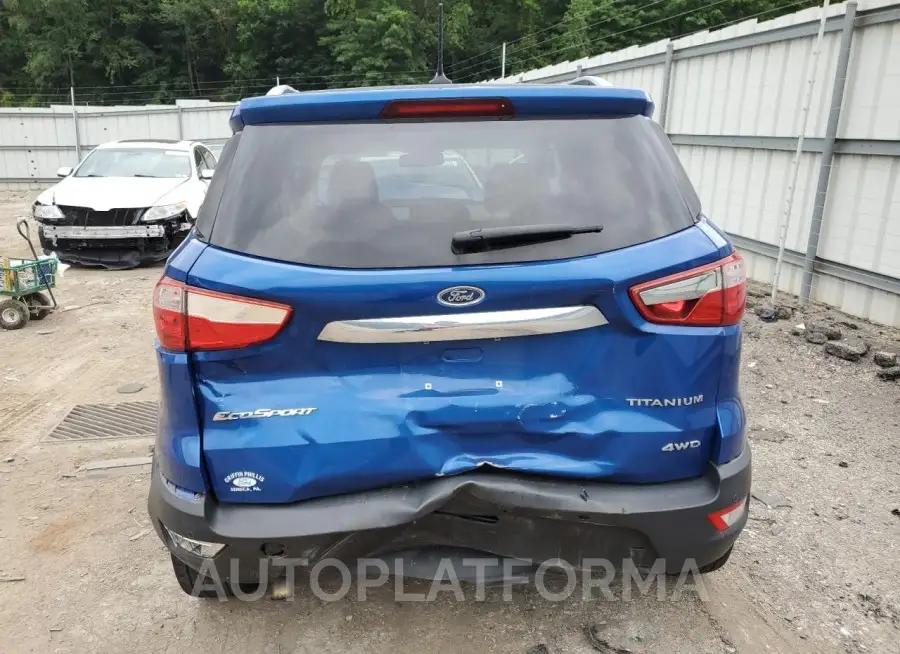 FORD ECOSPORT T 2018 vin MAJ6P1WL2JC204463 from auto auction Copart