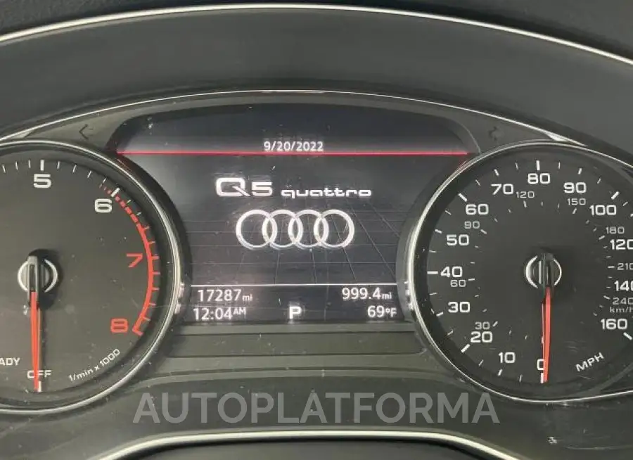 AUDI Q5 PREMIUM 2019 vin WA1ANAFY3K2129036 from auto auction Copart