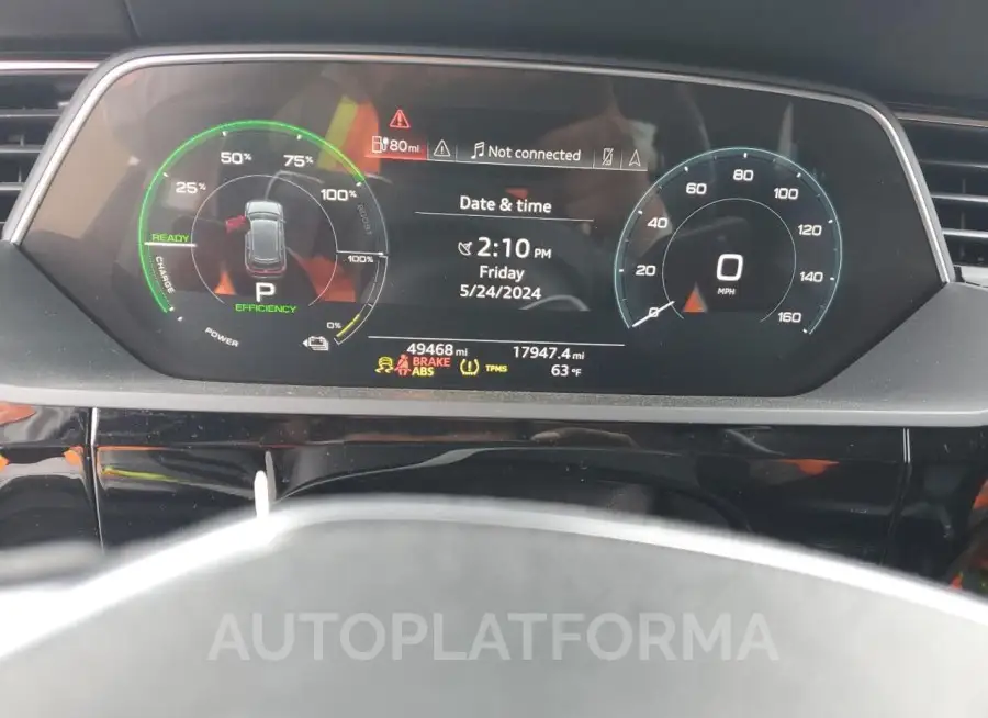 AUDI E-TRON PRE 2019 vin WA1VABGE3KB023760 from auto auction Copart