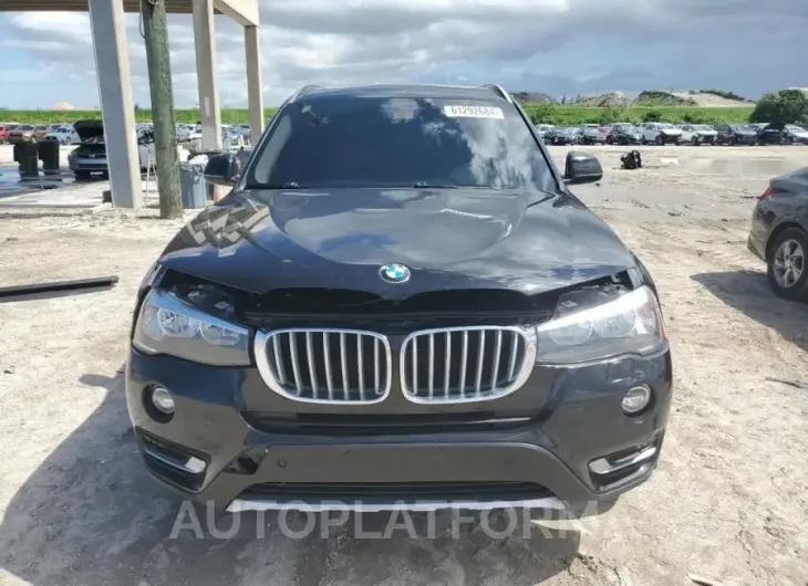 BMW X3 XDRIVE2 2017 vin 5UXWX9C55H0T02797 from auto auction Copart