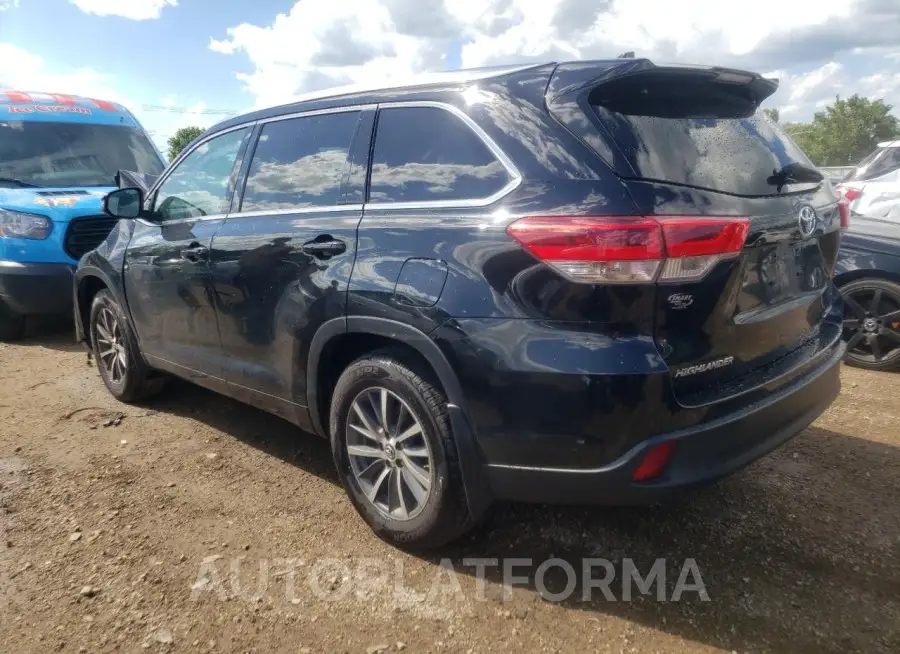 TOYOTA HIGHLANDER 2018 vin 5TDJZRFH8JS562299 from auto auction Copart