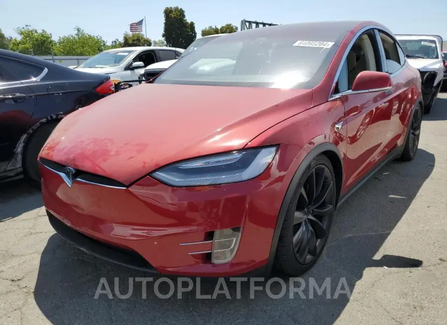 TESLA MODEL X 2017 vin 5YJXCBE21HF038300 from auto auction Copart