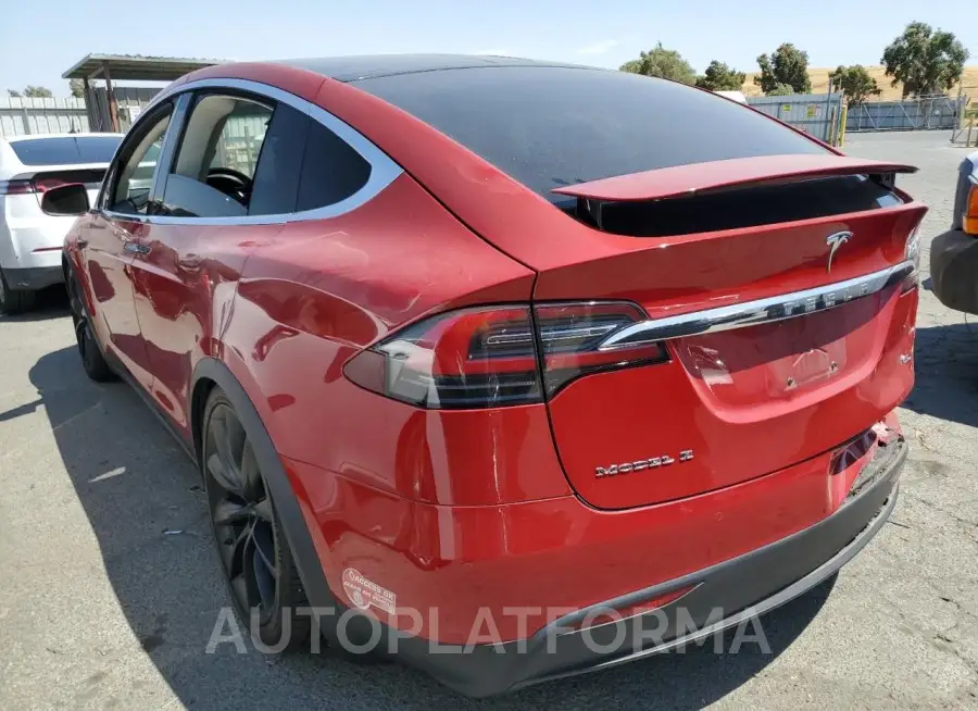 TESLA MODEL X 2017 vin 5YJXCBE21HF038300 from auto auction Copart