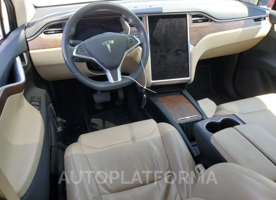 TESLA MODEL X 2017 vin 5YJXCBE21HF038300 from auto auction Copart