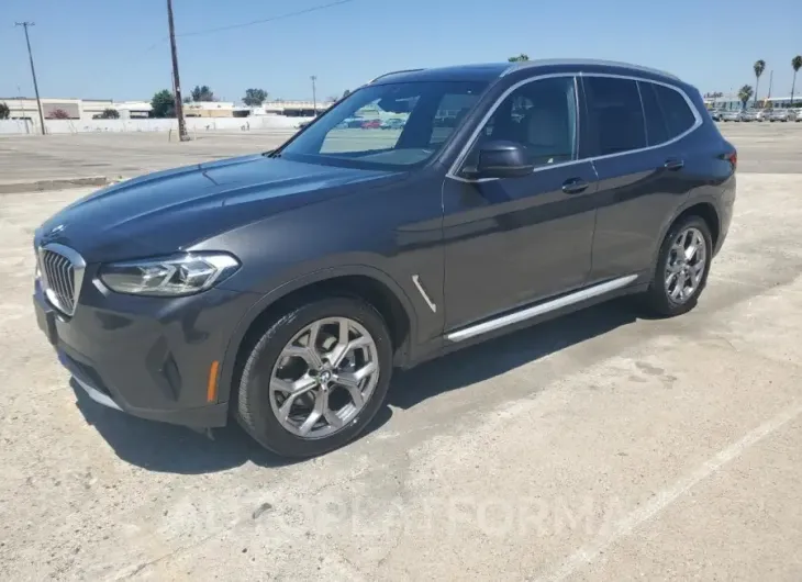 BMW X3 XDRIVE3 2022 vin WBX57DP09NN178209 from auto auction Copart