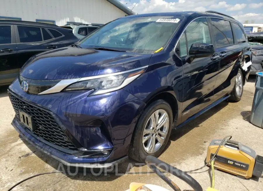 TOYOTA SIENNA XSE 2021 vin 5TDDSKFC6MS003593 from auto auction Copart