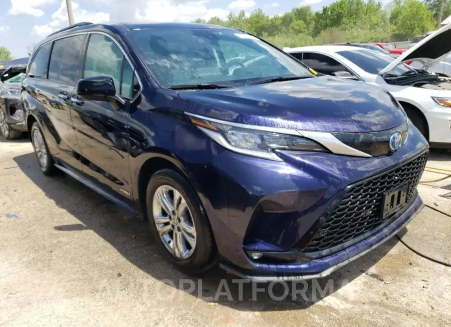 TOYOTA SIENNA XSE 2021 vin 5TDDSKFC6MS003593 from auto auction Copart