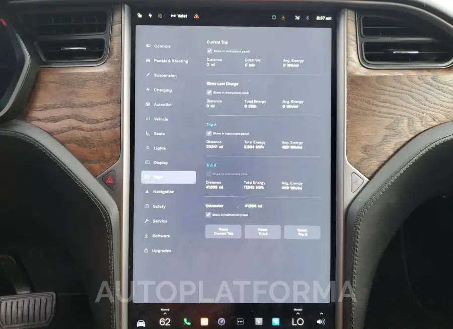 TESLA MODEL X 2019 vin 5YJXCBE29KF155534 from auto auction Copart