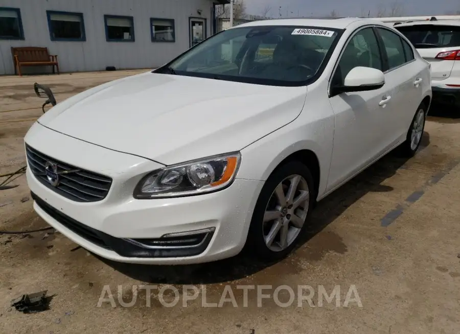 VOLVO S60 PREMIE 2016 vin YV1612TK8G2401742 from auto auction Copart