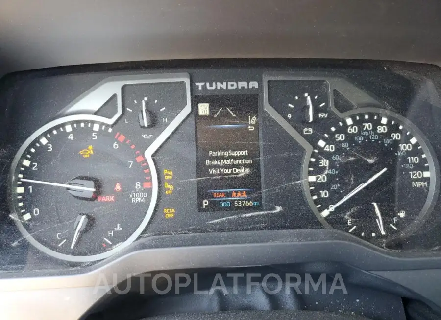 TOYOTA TUNDRA CRE 2022 vin 5TFLA5DB1NX053842 from auto auction Copart