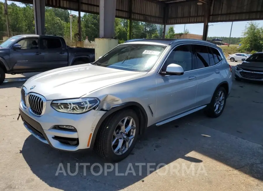 BMW X3 XDRIVE3 2021 vin 5UXTY5C01M9H22109 from auto auction Copart