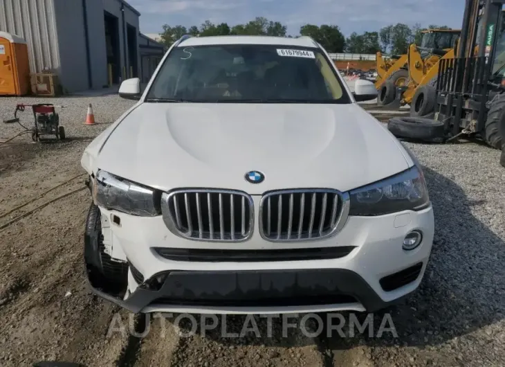 BMW X3 XDRIVE2 2016 vin 5UXWX9C51G0D89115 from auto auction Copart