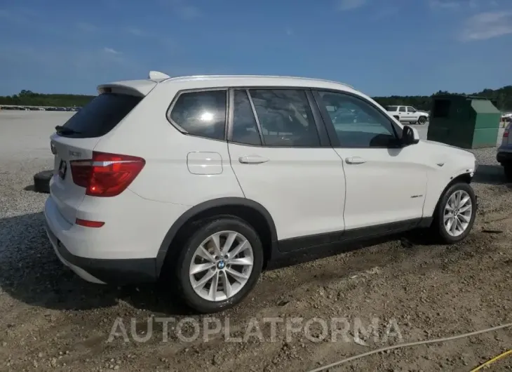 BMW X3 XDRIVE2 2016 vin 5UXWX9C51G0D89115 from auto auction Copart