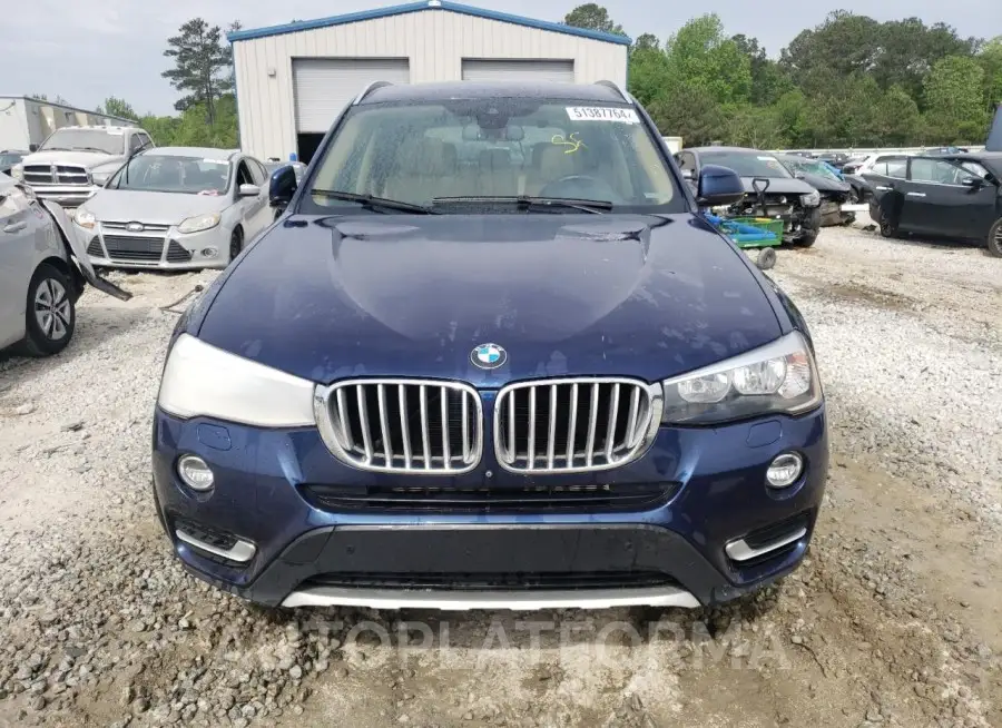 BMW X3 XDRIVE2 2016 vin 5UXWX9C57G0D80886 from auto auction Copart