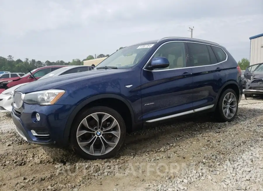 BMW X3 XDRIVE2 2016 vin 5UXWX9C57G0D80886 from auto auction Copart