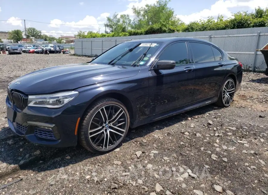 BMW 750 XI 2018 vin WBA7F2C50JG424896 from auto auction Copart