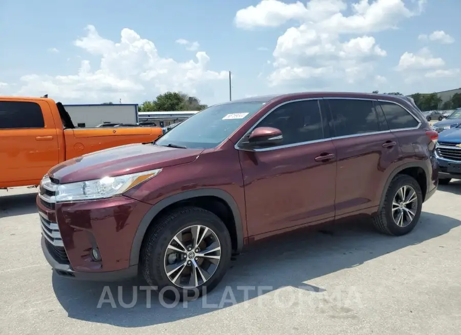 TOYOTA HIGHLANDER 2018 vin 5TDZZRFH1JS277754 from auto auction Copart