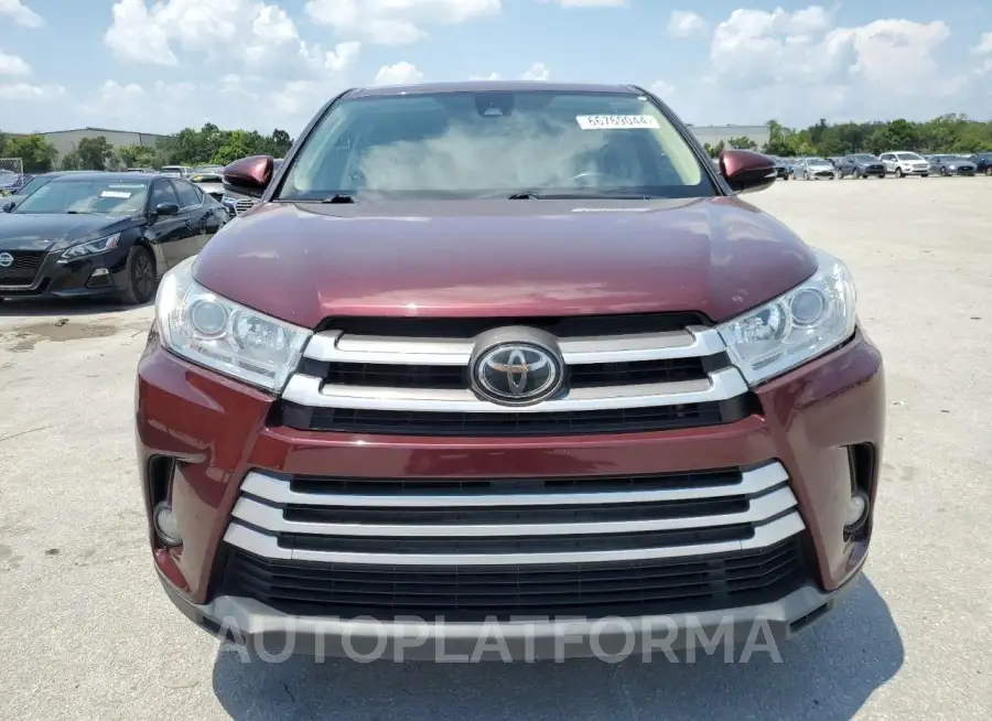 TOYOTA HIGHLANDER 2018 vin 5TDZZRFH1JS277754 from auto auction Copart