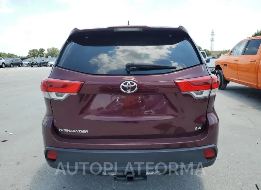 TOYOTA HIGHLANDER 2018 vin 5TDZZRFH1JS277754 from auto auction Copart