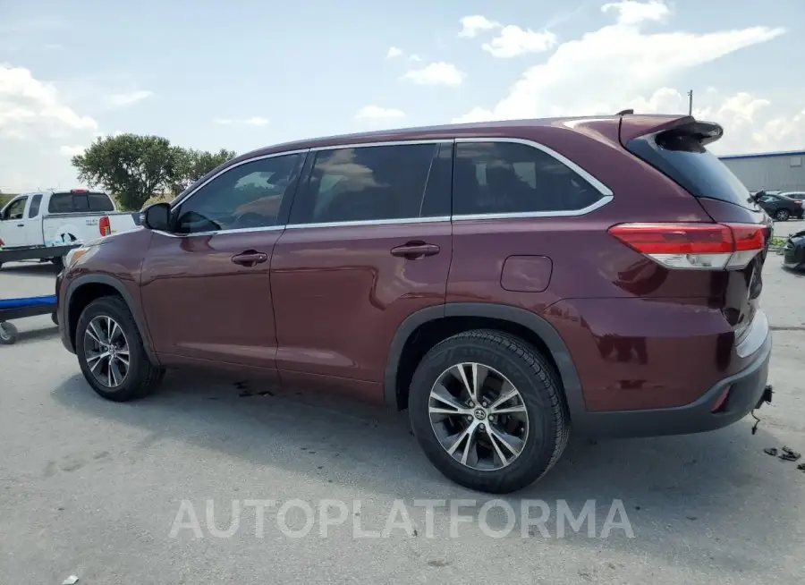 TOYOTA HIGHLANDER 2018 vin 5TDZZRFH1JS277754 from auto auction Copart