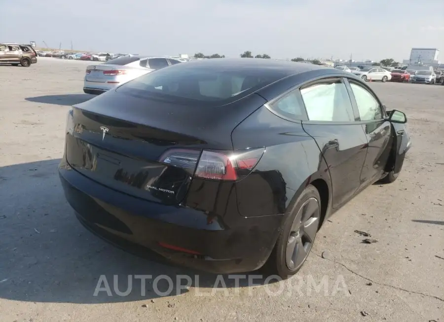 TESLA MODEL 3 2022 vin 5YJ3E1EB4NF190375 from auto auction Copart