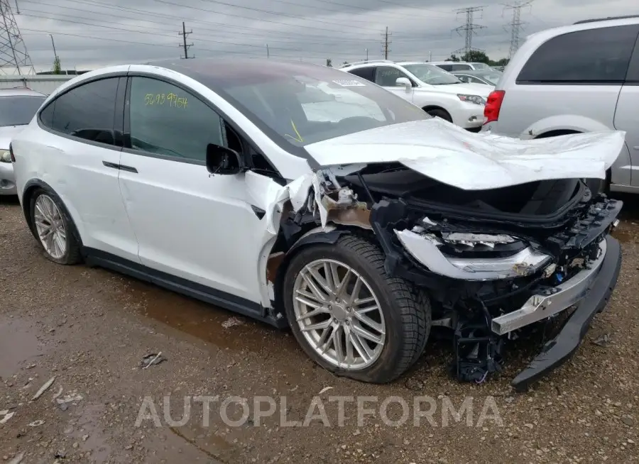 TESLA MODEL X 2022 vin 7SAXCBE61NF353261 from auto auction Copart