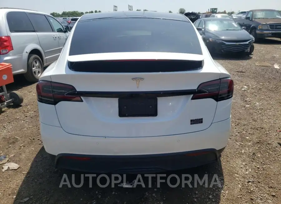 TESLA MODEL X 2022 vin 7SAXCBE61NF353261 from auto auction Copart