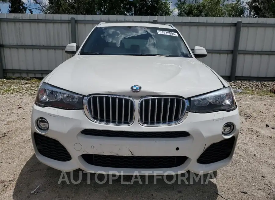 BMW X3 XDRIVE2 2016 vin 5UXWX9C52G0D93920 from auto auction Copart