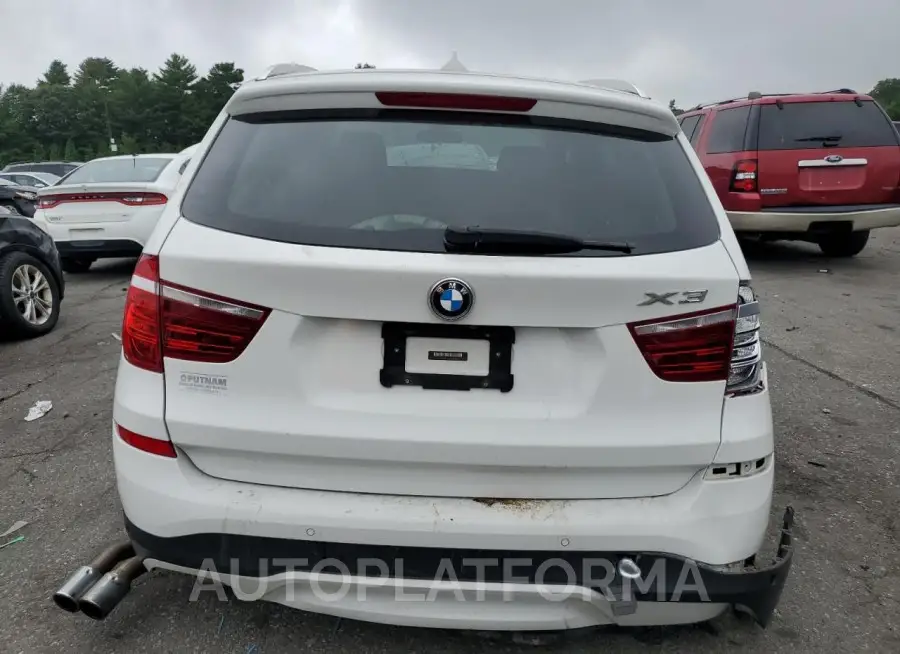 BMW X3 XDRIVE2 2016 vin 5UXWX9C57G0D84615 from auto auction Copart