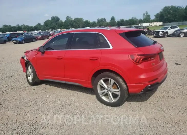 AUDI Q3 PREMIUM 2020 vin WA1EECF3XL1054330 from auto auction Copart