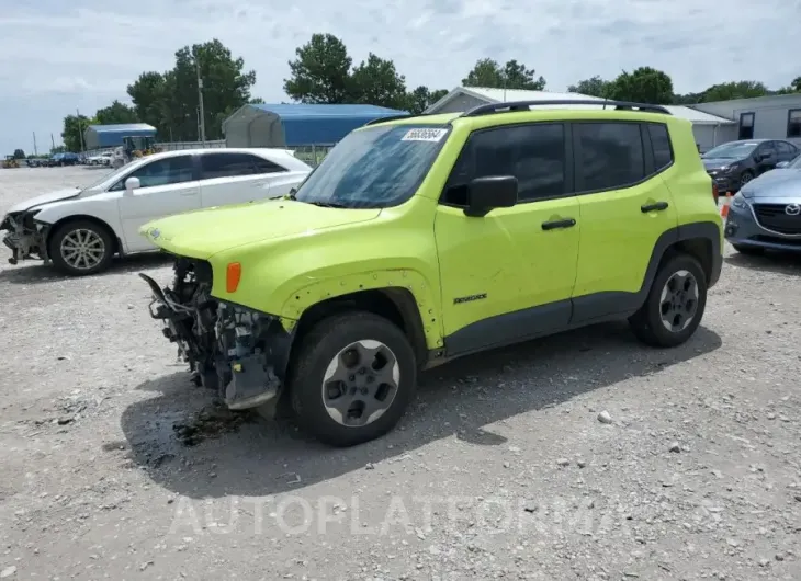 JEEP RENEGADE S 2018 vin ZACCJBAB9JPH47307 from auto auction Copart