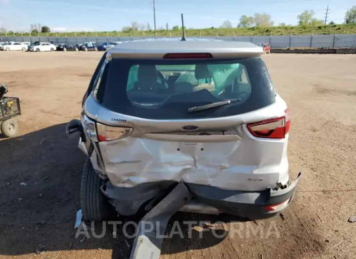 FORD ECOSPORT S 2019 vin MAJ6S3FL5KC273191 from auto auction Copart