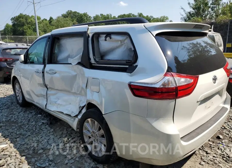 TOYOTA SIENNA XLE 2016 vin 5TDDK3DC0GS130367 from auto auction Copart