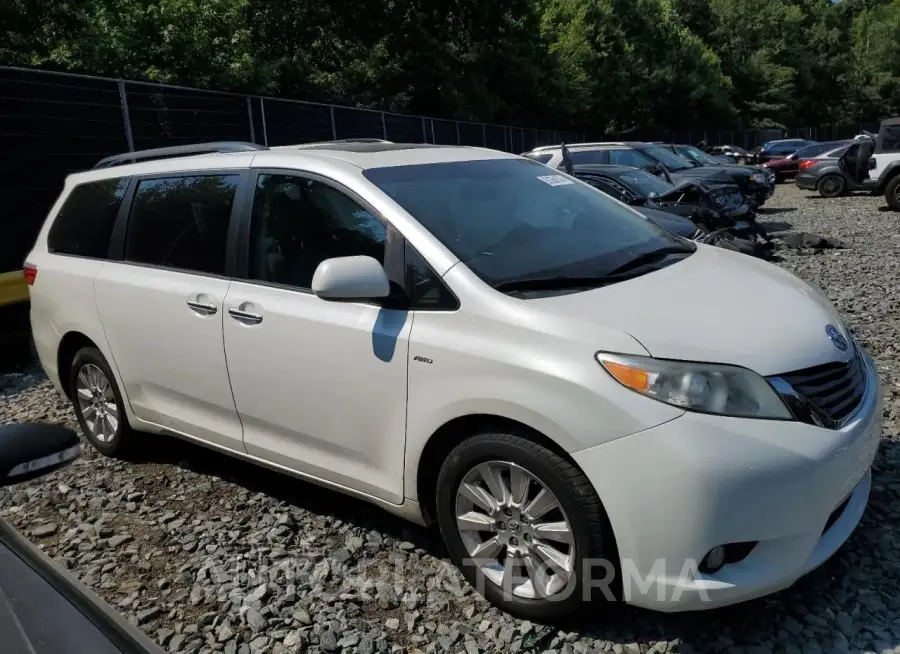 TOYOTA SIENNA XLE 2016 vin 5TDDK3DC0GS130367 from auto auction Copart