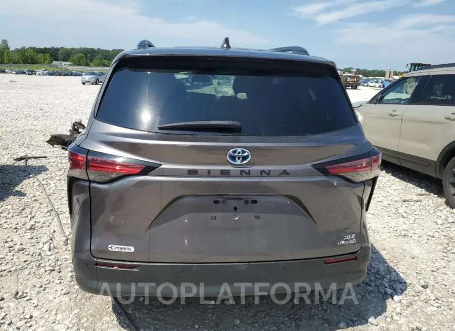 TOYOTA SIENNA XLE 2022 vin 5TDJRKEC1NS122217 from auto auction Copart