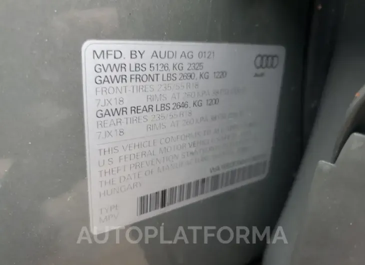 AUDI Q3 PREMIUM 2021 vin WA1EECF3XM1080086 from auto auction Copart