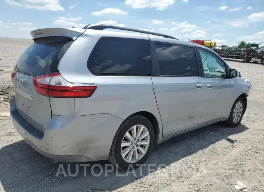 TOYOTA SIENNA XLE 2015 vin 5TDDK3DC6FS117833 from auto auction Copart