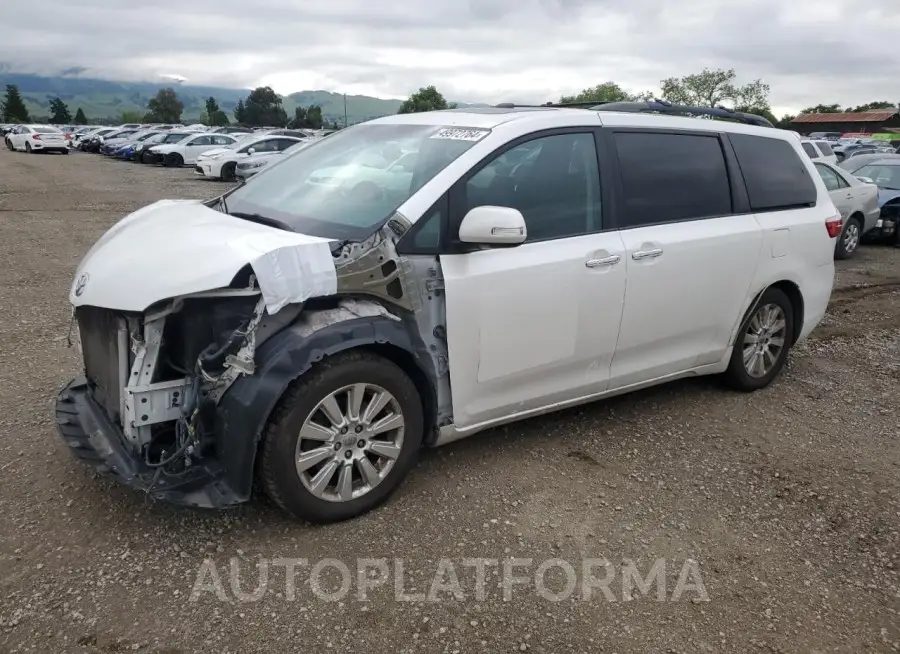 TOYOTA SIENNA XLE 2015 vin 5TDYK3DC3FS659828 from auto auction Copart