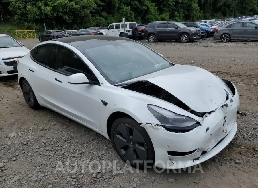 TESLA MODEL 3 2022 vin 5YJ3E1EA0NF112585 from auto auction Copart